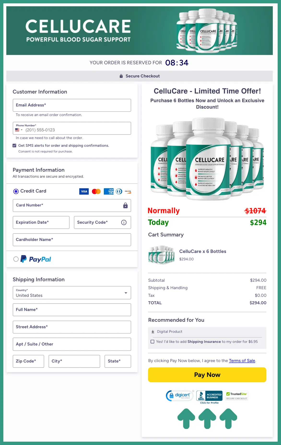 CelluCare   Secure-Checkout